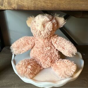 Fluffy Pink Teddy Bear Plush Manhattan Toy 8”